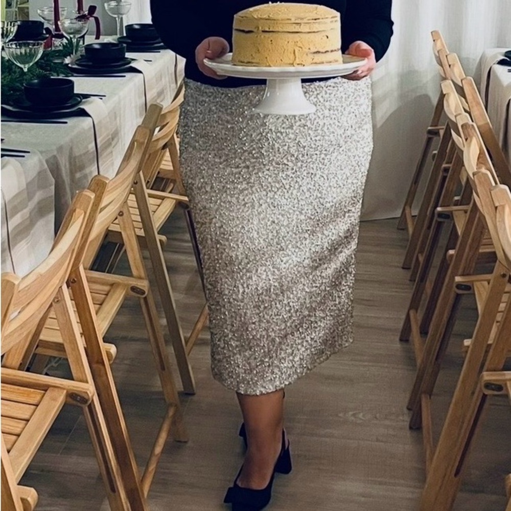 Elegant Sequin Skirt